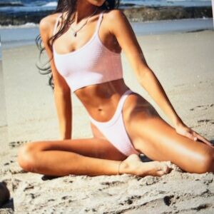 PacSun Eco Pink Scrunch bikini